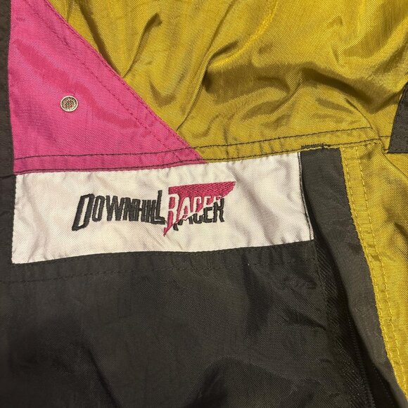 Pink and black vintage Downhill Racer 80s ski jacket ski - Picture 3 of 3